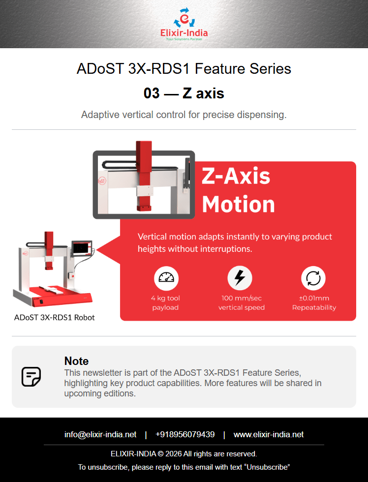 ADoST 3X-RDS1 Robot feature(z axis)